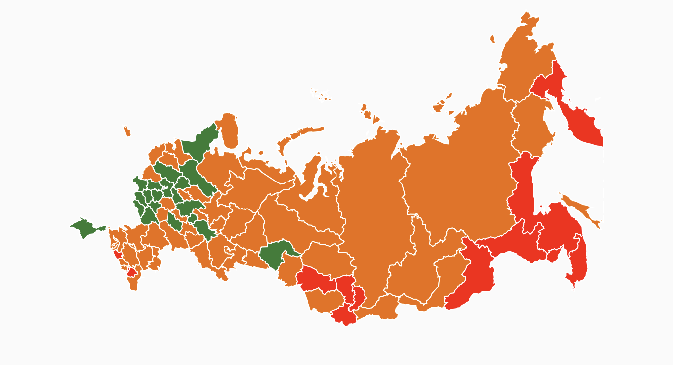 “ЛБК” составила рейтинг освещенности регионов России